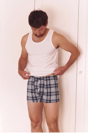 Шорты мужские MISTER PLAID серый