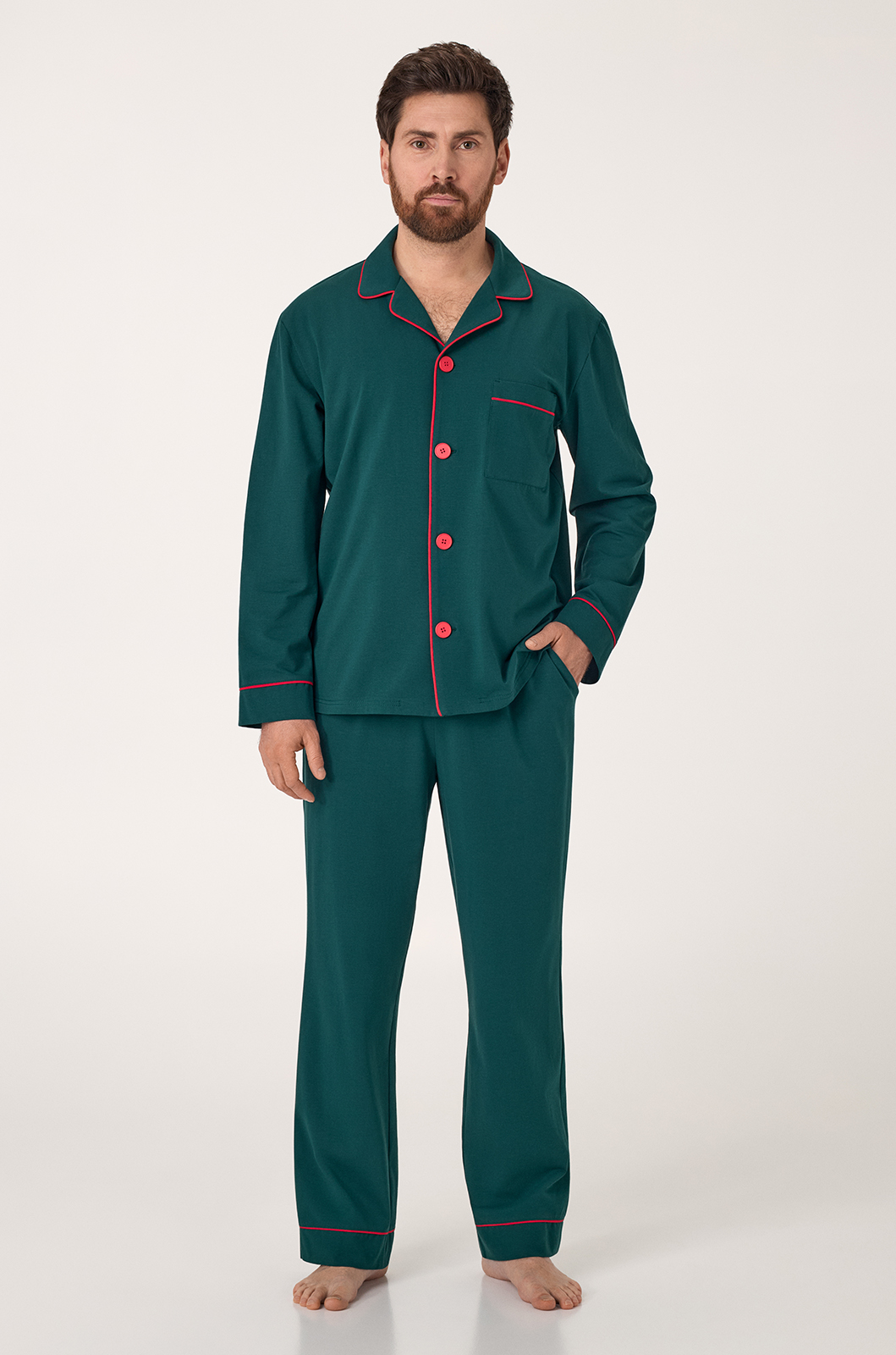 Пижама мужская ELEGANT GREEN зелёный